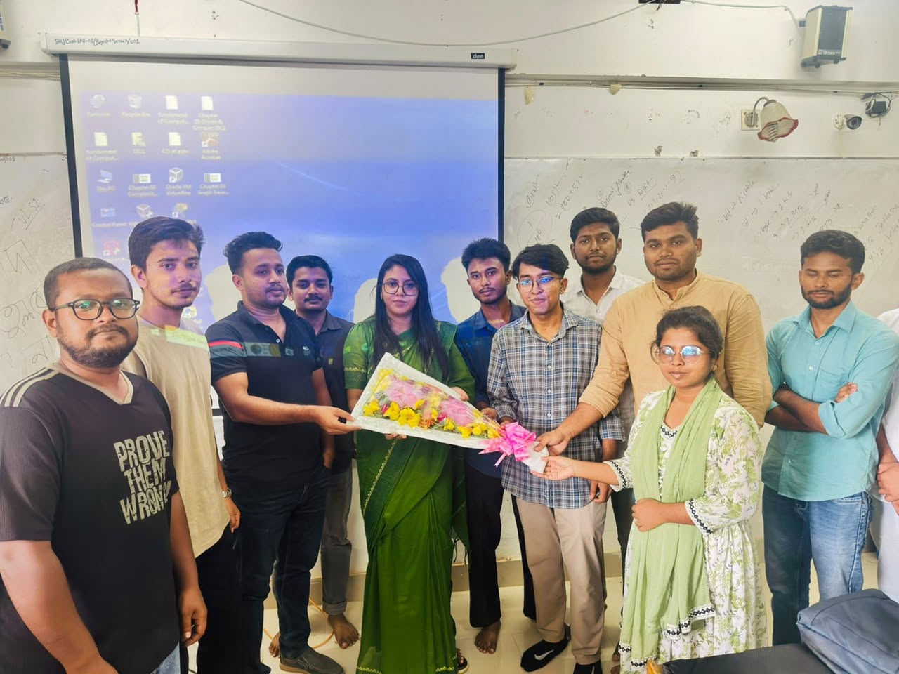 wishing to "Shahnaj Parvin Mam", on her appointment as the new "Chairman of the Department of Computer Science and Engineering (CSE)