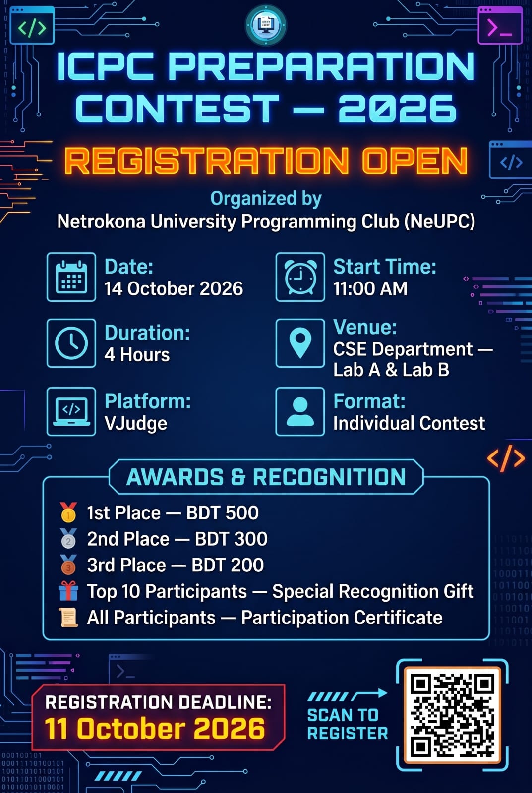 ICPC Preparation Contest 2026